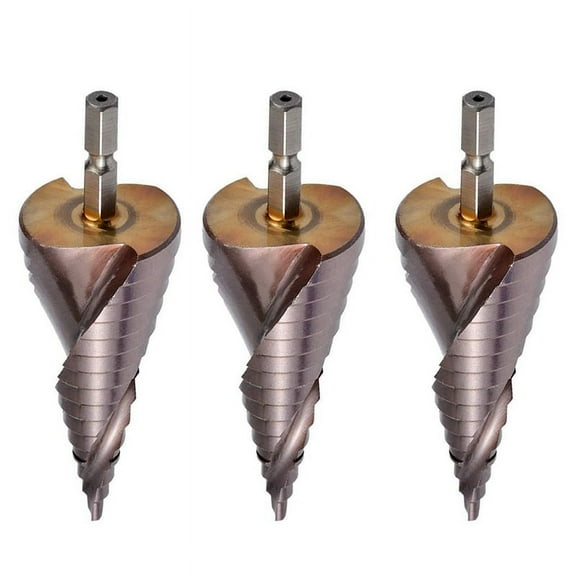 3X M35 HSS Co Step Drill Bit Cobalt Cone Drill Bits 4-32mm Wood Stainless Steel Metal Saw Tool Set Hex