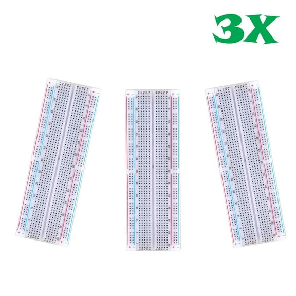 3X MB-102 830 Point Prototype PCB Solderless Breadboard Protoboard