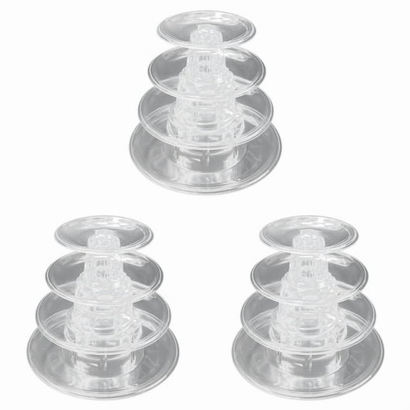 3X Macarons Display Tower 4-Layer Cupcake Stand Food Display Stand Cake Stand Wedding Decoration Birthday Favor