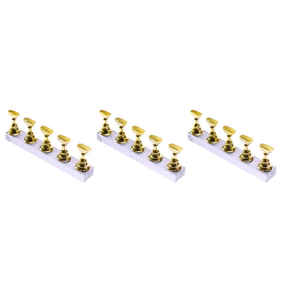 3X Magnetic Acrylic Manicure Tools Nail Practice Hand Nail Exercises Pedestal Nail Supplies Nail Tips Display Stand