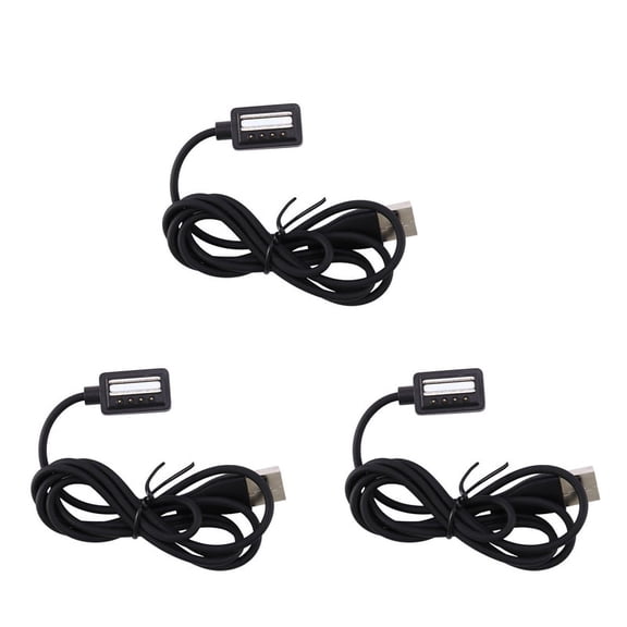 3X Magnetic USB Charging Power Cable for 9/ Ultra/ Ultra / Sport(3.3ft/100 cm),3 x Smart watch charging cable,Black