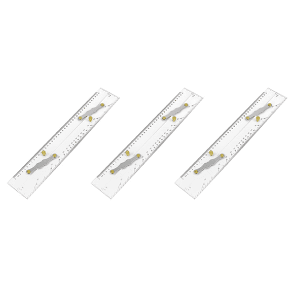 3X Marine Ruler Parallel Ruler Nautical Charts Parallel Ruler Mapping Points to Pull Parallel Ruler 450MM