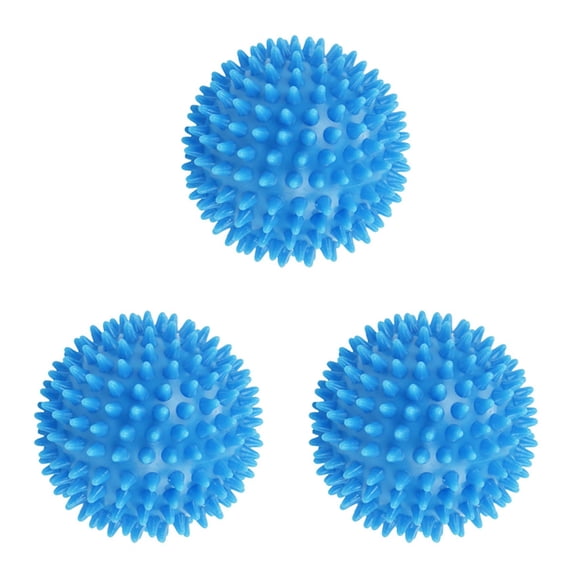 3X Massage Ball, Hard Stress Ball 7.5cm for Fitness Sport Exercise ( Blue)