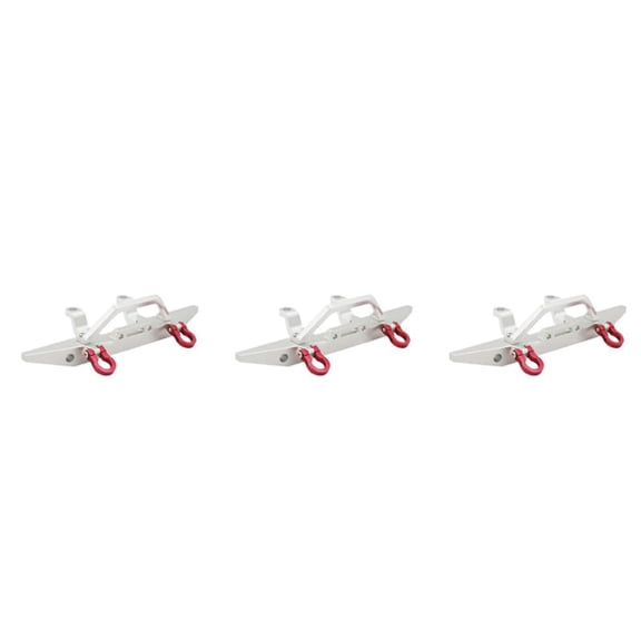 3X Metal Front Bumper for MN D90 D91 D96 MN90 MN99S 1/12 RC Car Upgrade Parts Accessories,Silver