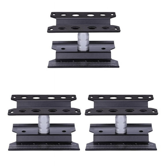 3X Metal RC Car Workstation Work Stand Repair 360 Degree Rotation for 1/8 1/10 1/12 1/16 Scale Models,Black