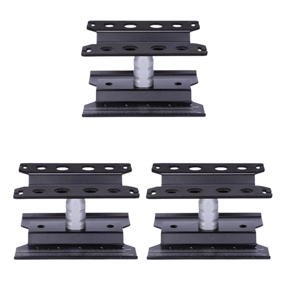 3X Metal RC Car Workstation Work Stand Repair 360 Degree Rotation for 1/8 1/10 1/12 1/16 Scale Models,Black