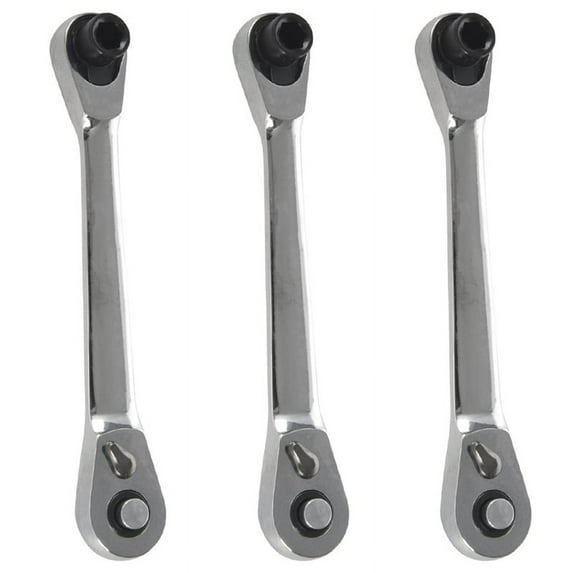 3X Mini Double Fast Ratchet Wrench Ratchet Wrench Bit Fast Socket Wrench Screwdriver Screwdriver Tool