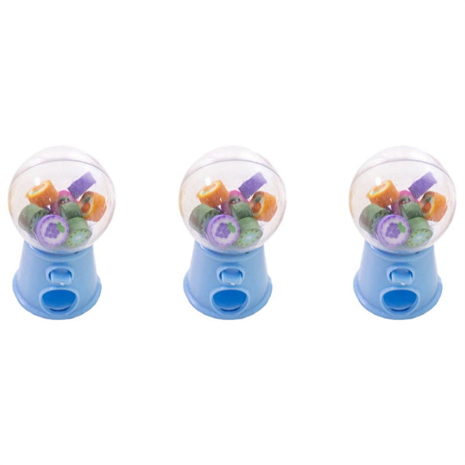 3X Mini Fruit Gashapon Eraser Machine Eraser Dispenser Kids Stationary