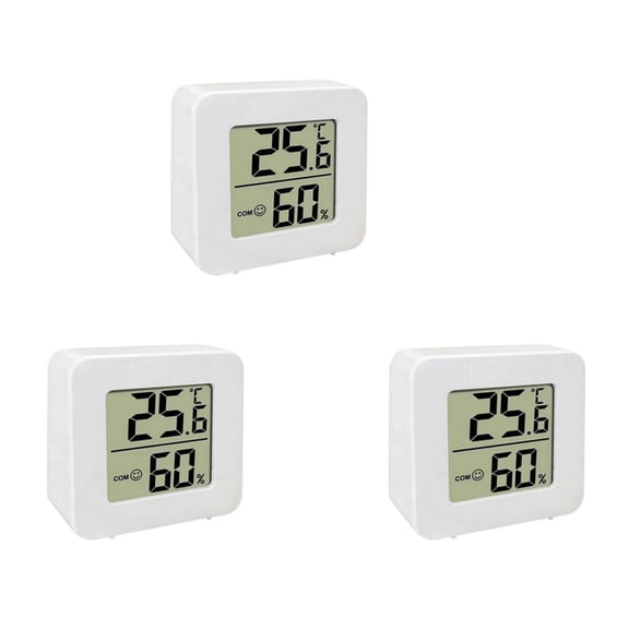 3X Mini Indoor Thermometer LCD Digital Temperature Room Hygrometer Gauge Sensor Humidity Meter Home