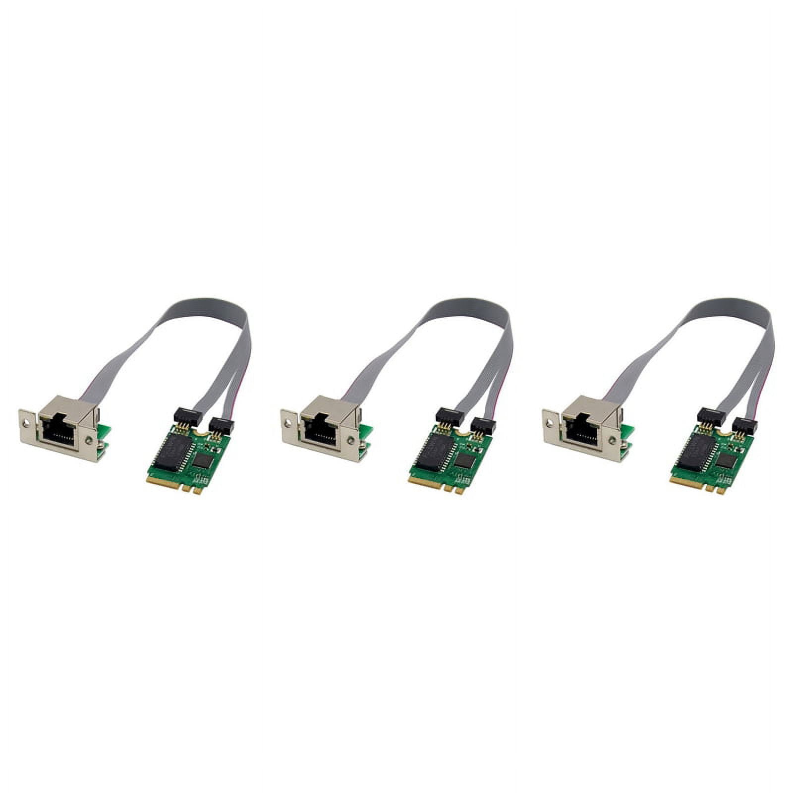 3X Mini PCIE Network Card M.2 A+E to RTL8111F Gigabit Card