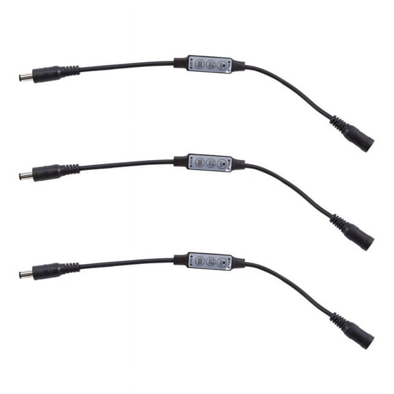 3X Mini Remote Controller 12A 12V-24V Dimmer for LED Tape Strips Monochrome Controller