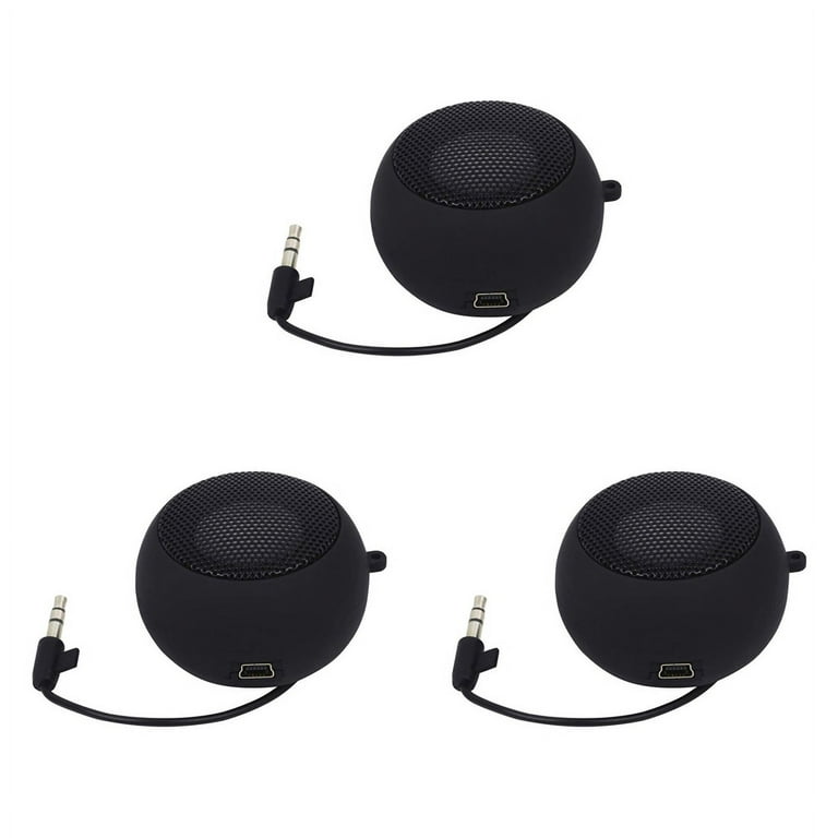 NEW 3X Mini Speaker Portable Rechargeable Travel with Aux Input