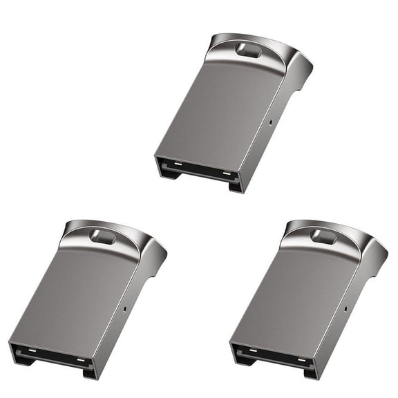 3X Mini TF Card Reader USB Computer Card Reader TF Card Memory Reader Adapter with LED Indicator for Computer Car Audio,3 x Card Reader,Silver