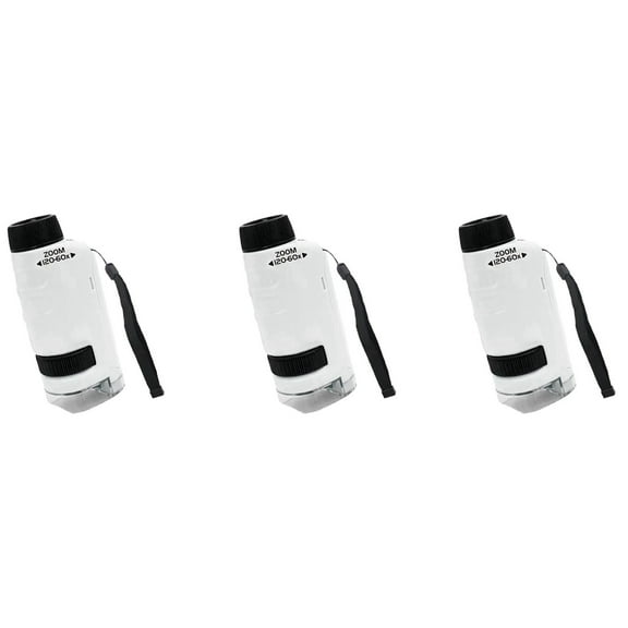 3X Minilabsters Miniscope Kids, Mini Labsters Portable Microscope, Mini Labsters Portable Microscope (White)