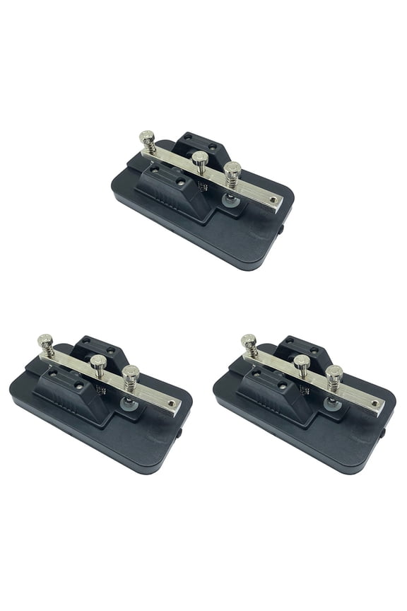 3X Morse Code Manual CW Keys Teaching Telegraph Practitioner with Buzzer Shortwave Radio Accessories