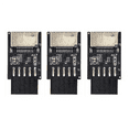 3X Motherboard USB2.0 9Pin to TYPEC AKEY Front Connector Converter