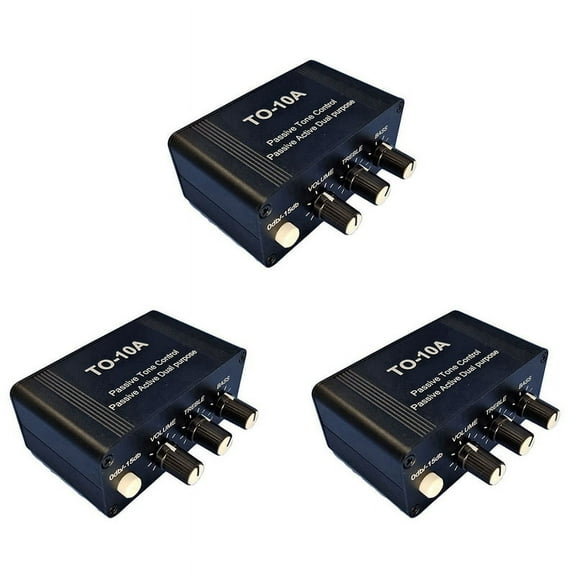 3X NE5532 Dual OP Amp Front Audio Amplifier, Stereo Tube Preamp Treble Mid Tone Control