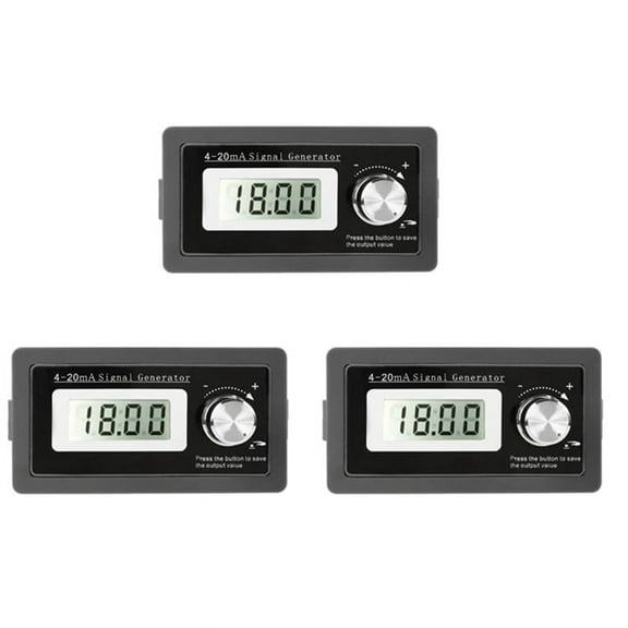 3X New 2-Wire 4-20MA Current Signal Generator Panel-Mounted Current Loop Generator 4 to 20MA Simulator High