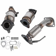3X New Catalytic Converter And Flex Pipe For 2008-2012 Honda Accord 2.4L EPA