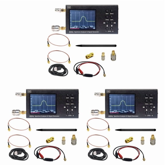 3X New SA6 Portable 6GHz Spectrum Analyzer & Signal Genertor TO, 2G, 3G, 4G, LTE, CDMA, DCS, GSM, GPRS,GLONASS