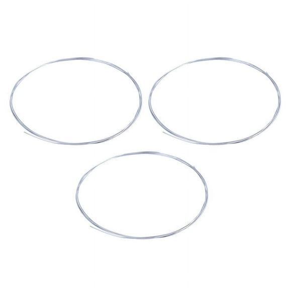 3X Nichrome 80 1.2mm 16 Gauge AWG Heater Wire Heating Elements 8Ft Long,3 x Heater Wire,silver