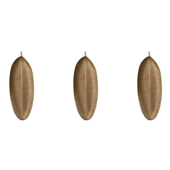 3X Nordic Decorative Tray Gold Leaves Shape Serving Jewelry Pallet Fruit Snack Dish Table Storage Organizer (Small)