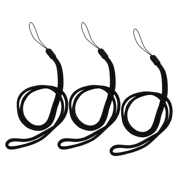 3X Nylon Cord Braid Cord for Camera Necklace Black