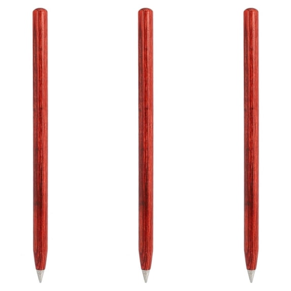 3X Office Everlasting Pencil Eternal Metal Pen Inkless Pen Office Painting Clear And Durable Gadgets Student Supplies