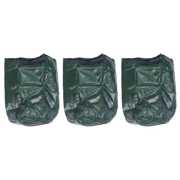 3X Organic Waste Kitchen Garden Yard Compost Bag Environmental PE Cloth Planter Waste Disposal Organic Compost Bag-S
