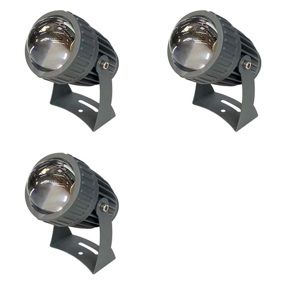 3X Outdoor LED Garden Wall Spotlights 10W Landscape Lighting AC220V IP65 Waterproof One Beam Spotlight White Light