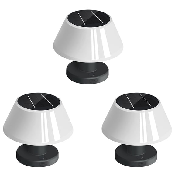 3X Outdoor Solar Table Lamp Waterproof Garden Indoor Desk Solar Read Lamp Dimmable Cordless Night Light