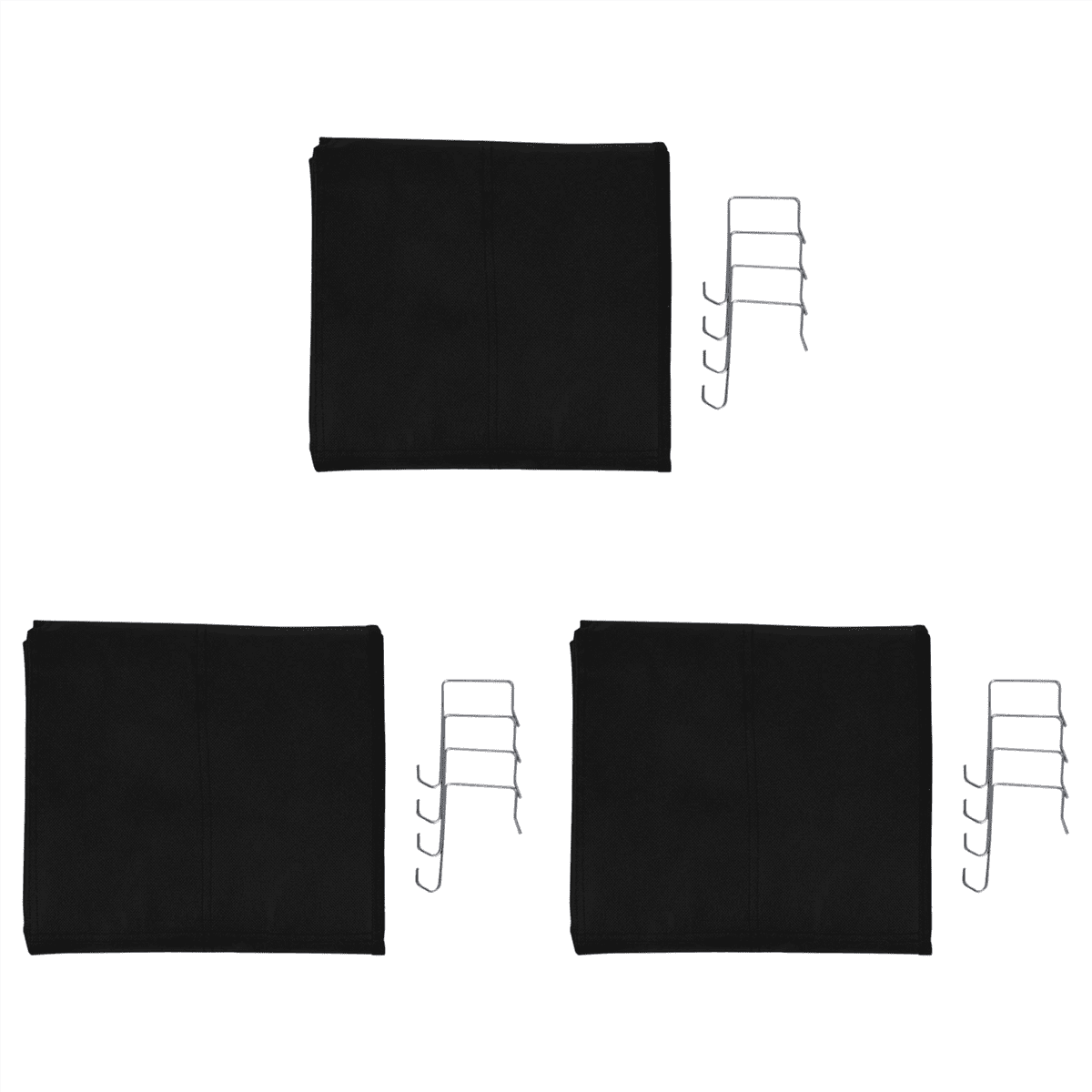 3X Over the Door Shoe Organizer, Clear Hanging Shoe Rack, Fabric Closet Shoe Organizer Storage Bag 24 Large Mesh Pockets
