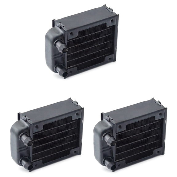 3X PC Water Cooling Aluminum Radiator Multi-Channels 60mm for Computer LED Beauty Apparatus
