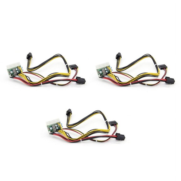 3X PCI-E 6PIN Input DC 12V 300W DC-ATX-300W 24Pin ATX Switch PSU Power Supply Module