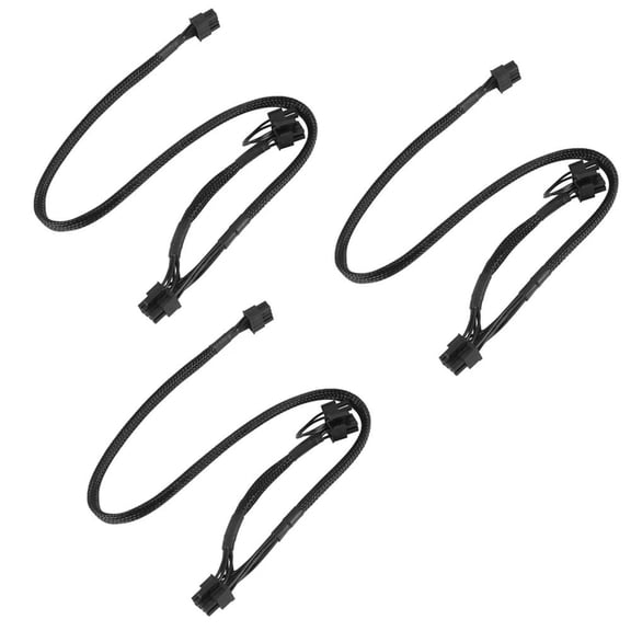 3X PCI-E Dual 8Pin To 8Pin(6+2Pin) Modular Power Supply Cable For RM1000X RM550X 650X 750X 850X