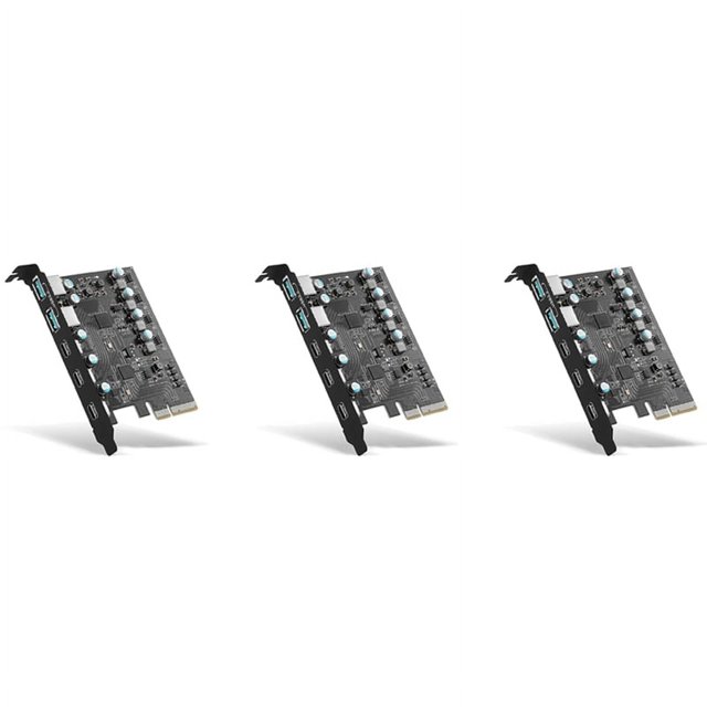 3X PCIe to USB 3.2 Gen 2 Adapter Card PCI Expansion Card PCIE Addon
