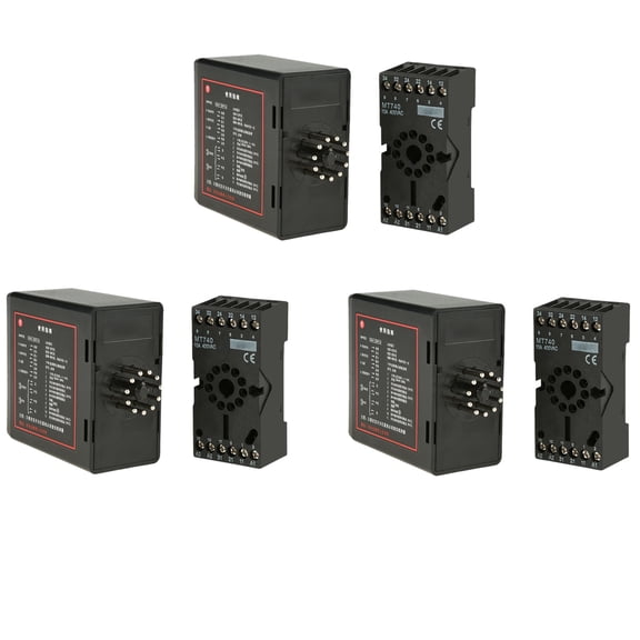 3X PD132 Single Channel Inductive Vehicle Loop Detector for the Car Parking Lot,3 x Vehicle Loop Detector,black