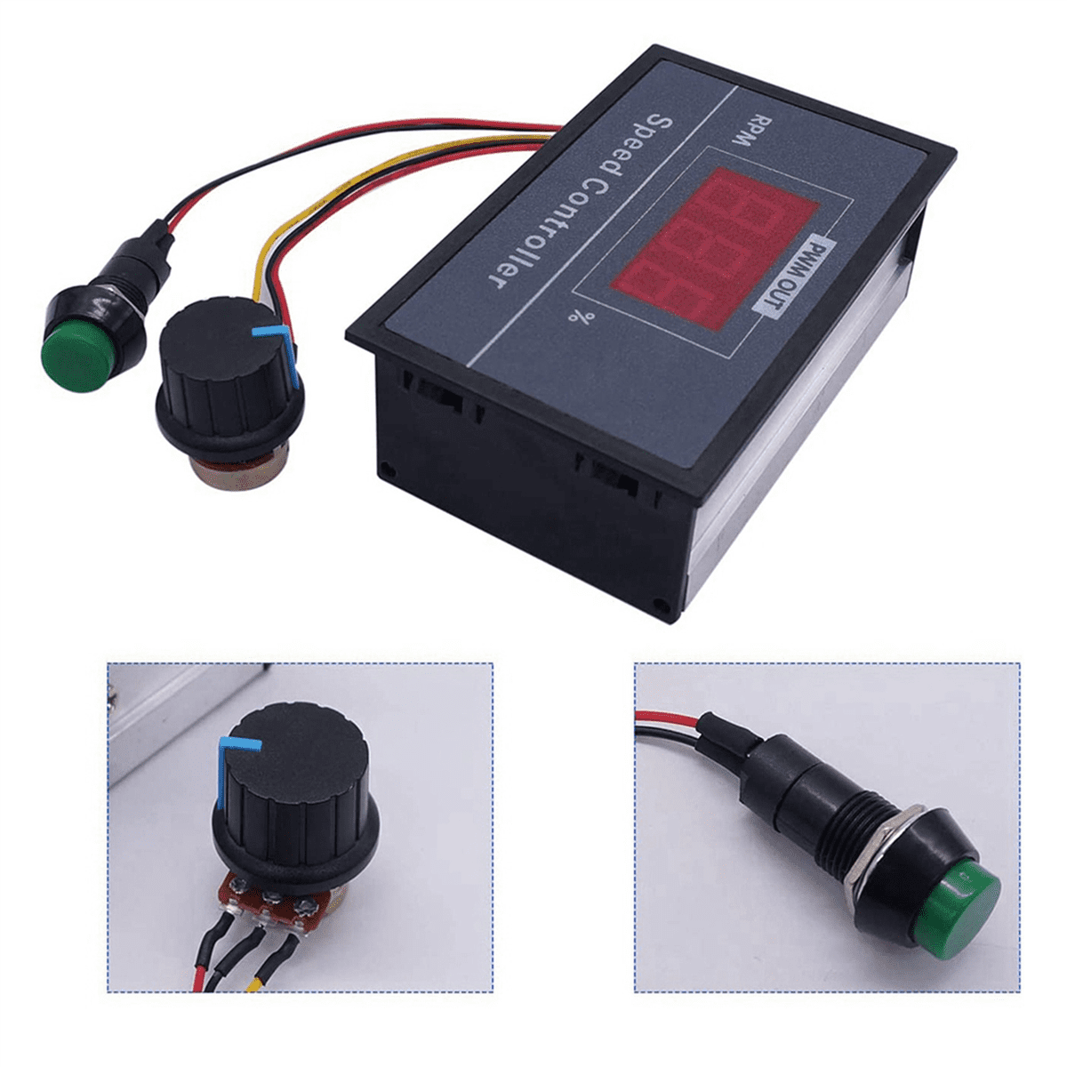 3X PWM DC Motor Speed Controller with Digital Display 30A PWM ...