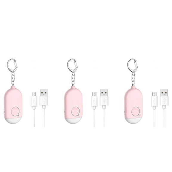 3X Personal Alarm Rechargeable Waterproof Emergency Self SOS Alert Rape Whistle Safety Siren for Women