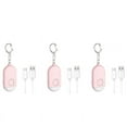 thumbnail image 1 of 3X Personal Alarm Rechargeable Waterproof Emergency Self SOS Alert Rape Whistle Safety Siren for Women, 1 of 5
