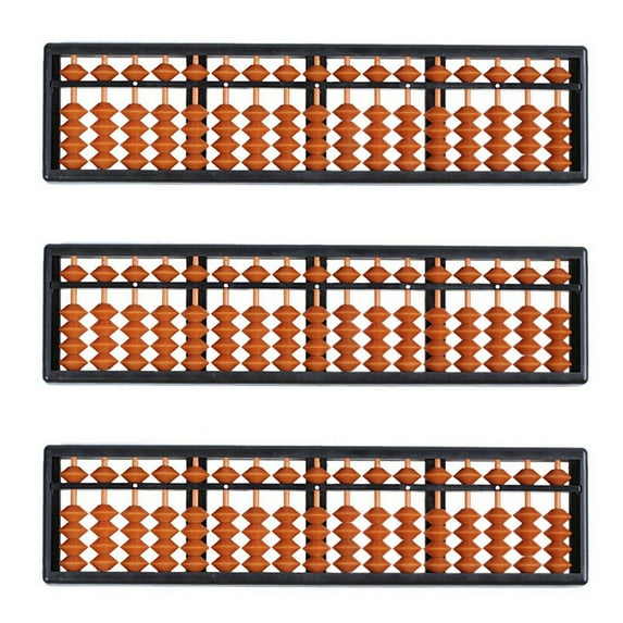 3X Plastic Abacus Arithmetic Abacus Kids Calculation Tool 17 Digits