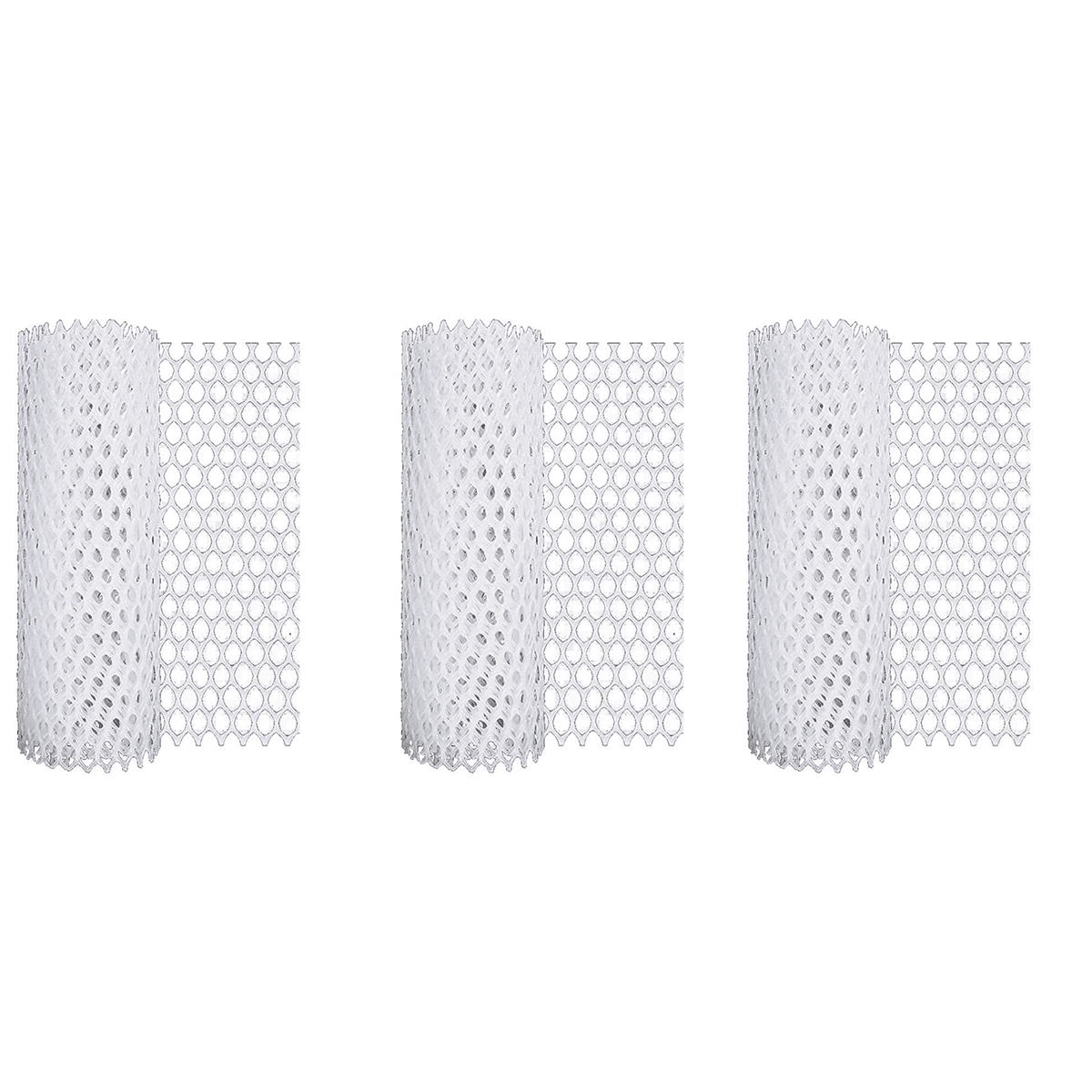 3X Plastic Chicken Wire Fence Mesh,Fencing Wire for Gardening, Poultry Fencing, Chicken Wire Frame White