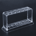 3X Plastic Clear Test Tube Rack 6 Holes Stand Lab Test Tube Stand Shelf