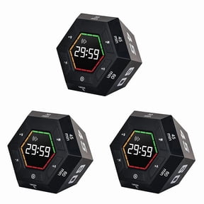 3X Pomodoro Timer, Productivity Timer,3, 5, 15, 30, 45, 60 Minute Preset Smart Countdown Timer, Time Management Tool