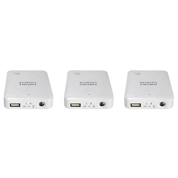 3X Portable USB Power Bank Charger Battery External Packing Box Battery Battery Charger Emergency Charger Charger 4X AA