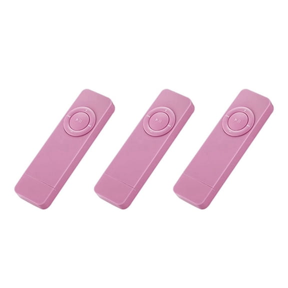 3X Portable USB Sport U Disk Mini MP3 Music Player Support 32GB TF CardPink