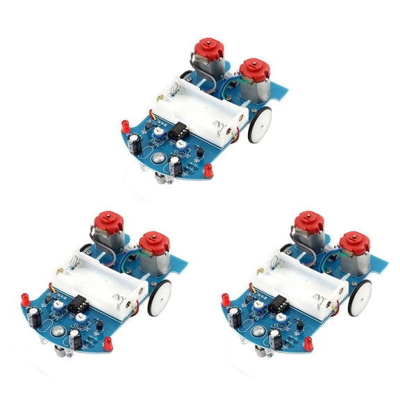 3X Practice Soldering Learning Electronics Kit Smart Car Project Kits Track Following RCar DIY Kit DIY Electronic Kit