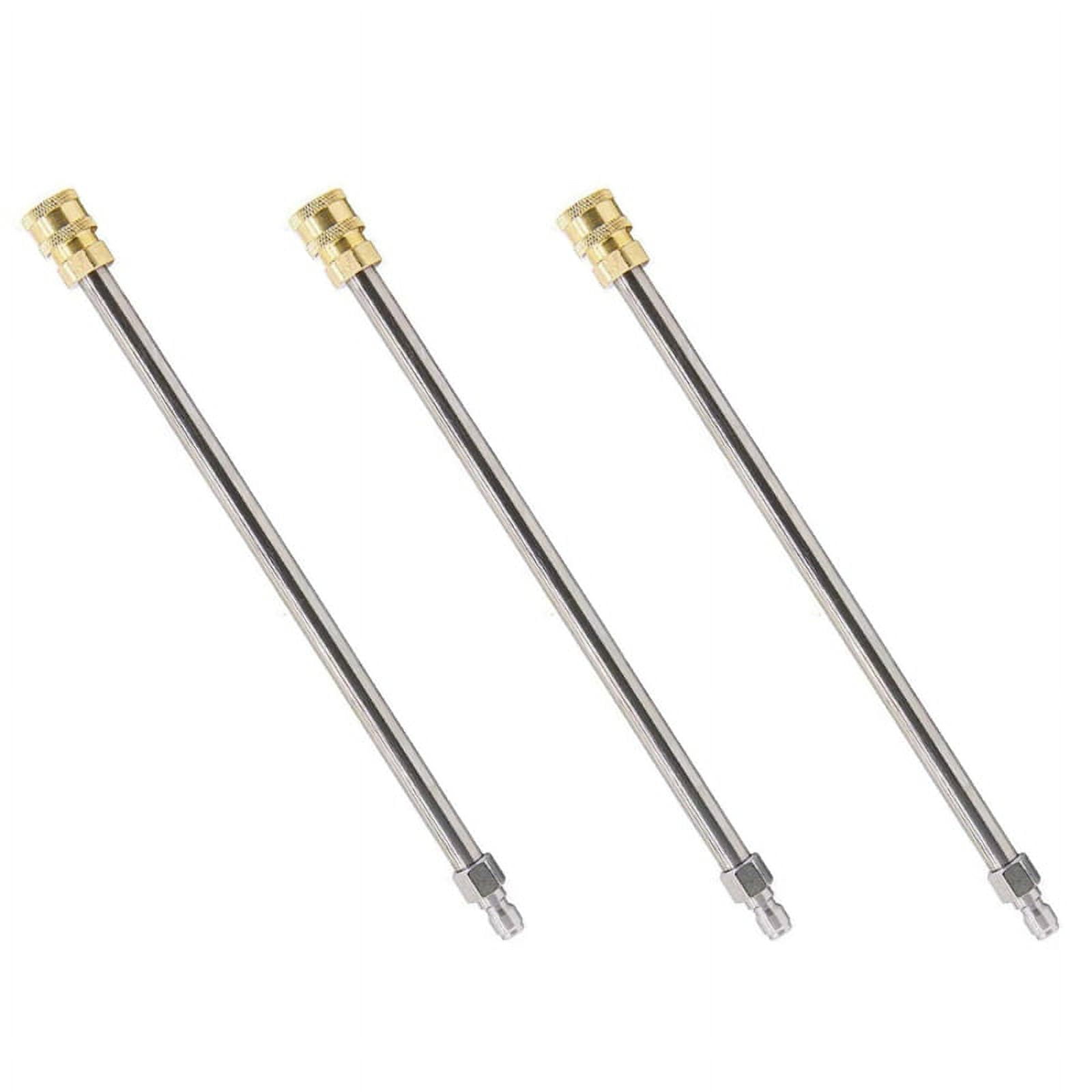 3X Pressure Washer Extension Rod 17Inch Stainless Steel 1/4 Inch QuickConnect Electric Washer