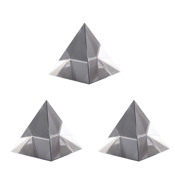 3X Prism Optical Glass Pyramid 40mm High Rectangular Polyhedron Suitable for Teaching Experiments