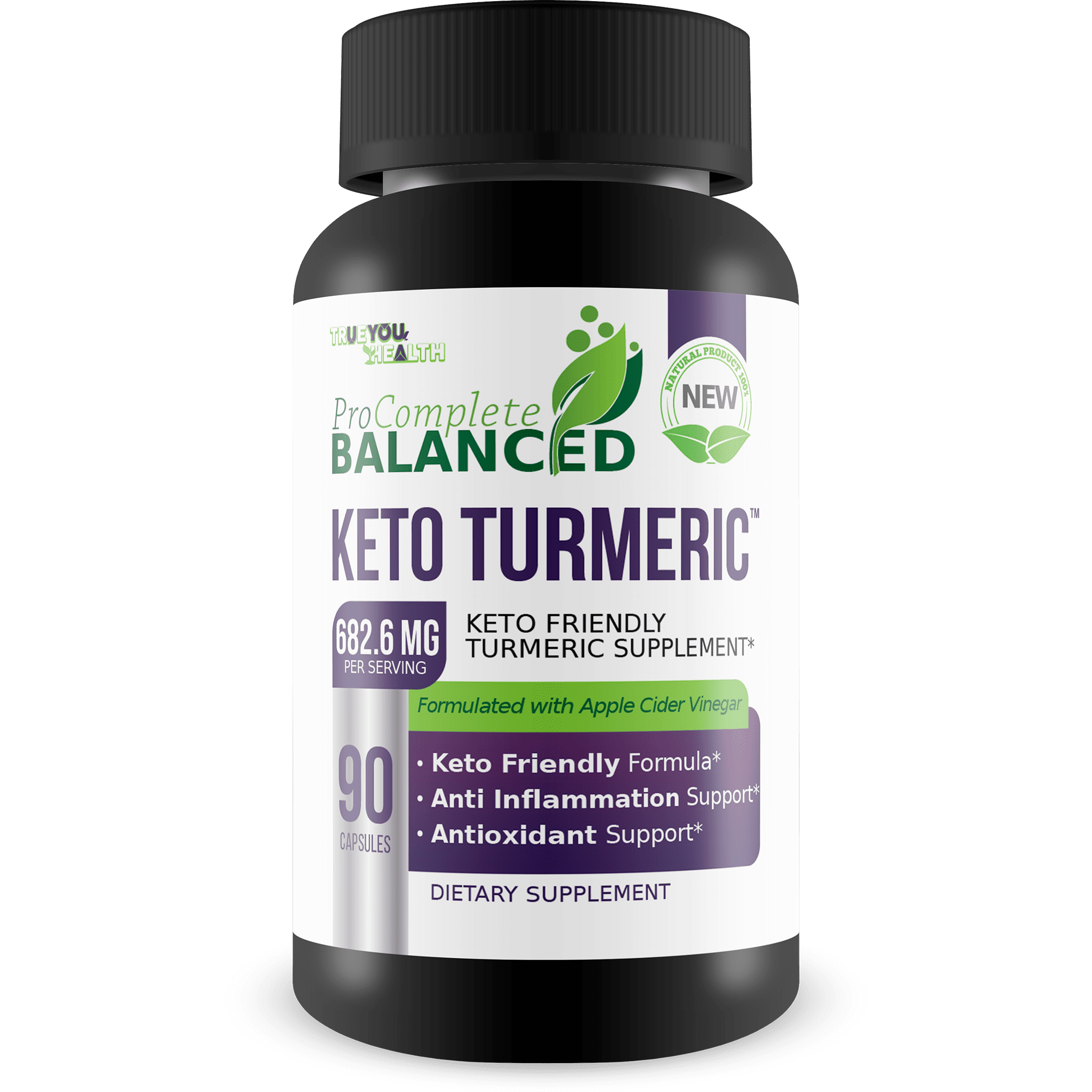 3X Pro Complete Balanced Keto Cleanse - 3 Month Supply - Help Flush Waste & Toxins - Keto Friendly Detox Cleanse with Psyllium - Natural Antioxidant Support - Aid Detoxification - Keto Turmeric